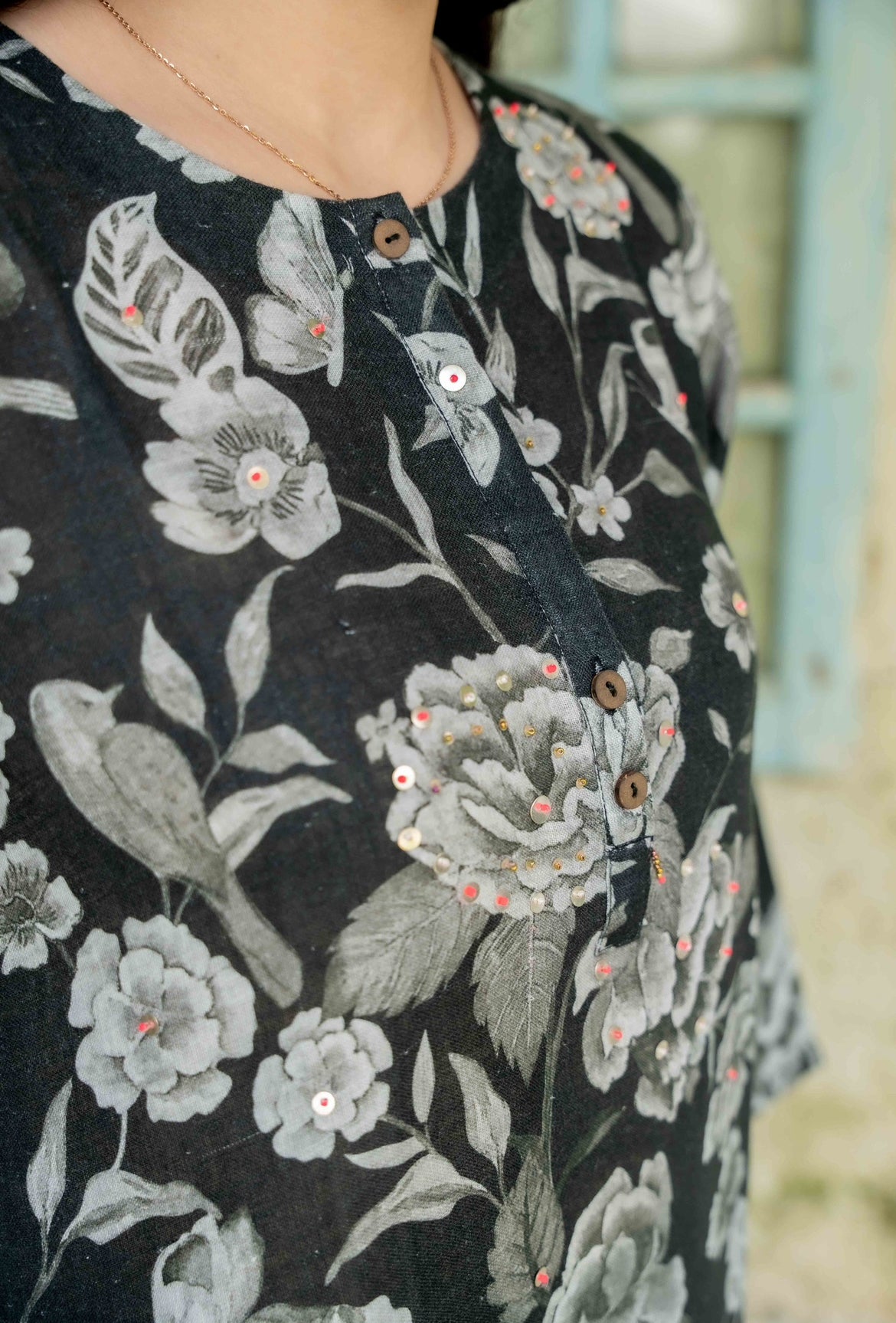 CHARCOAL BLACK LINEN PAIR