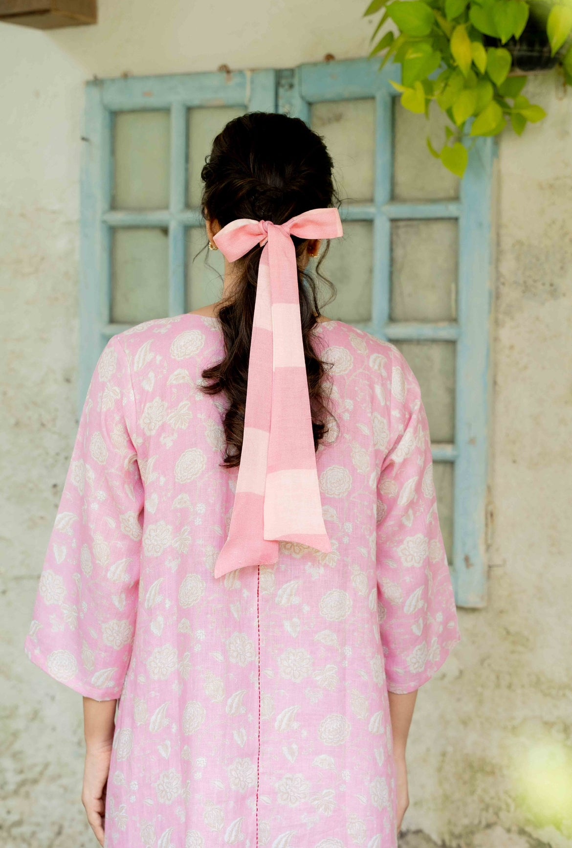 LIBERTY PINK FLORAL LINEN PAIR