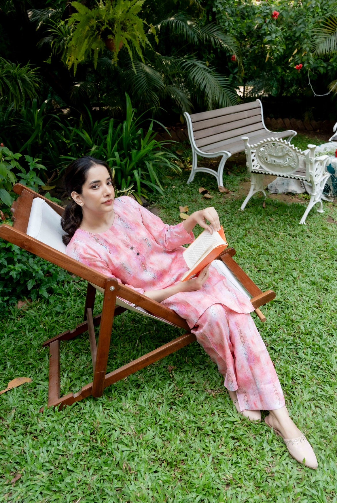 SHIBORI PINK LINEN PAIR