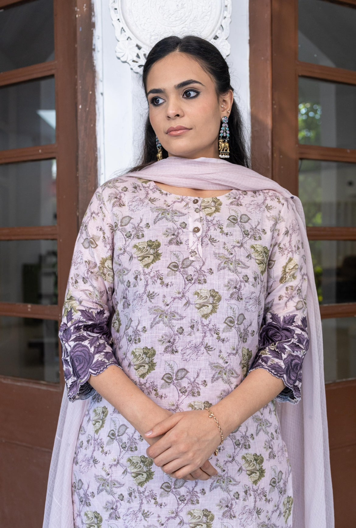 LAVENDER ROSE LINEN SET