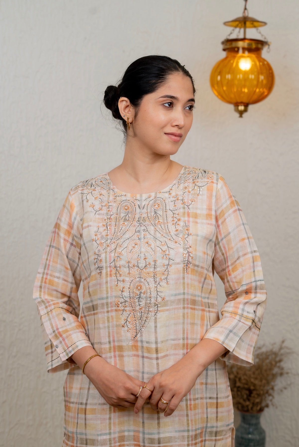 Tulip Rose Linen Pair