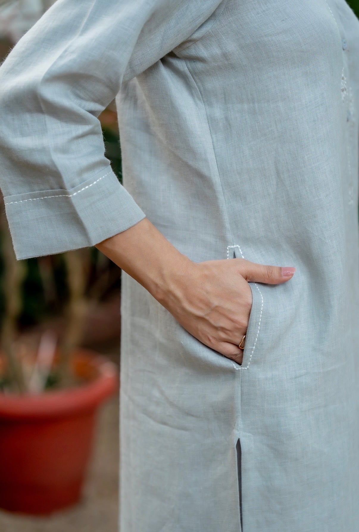 CLOUD GREY LINEN PAIR