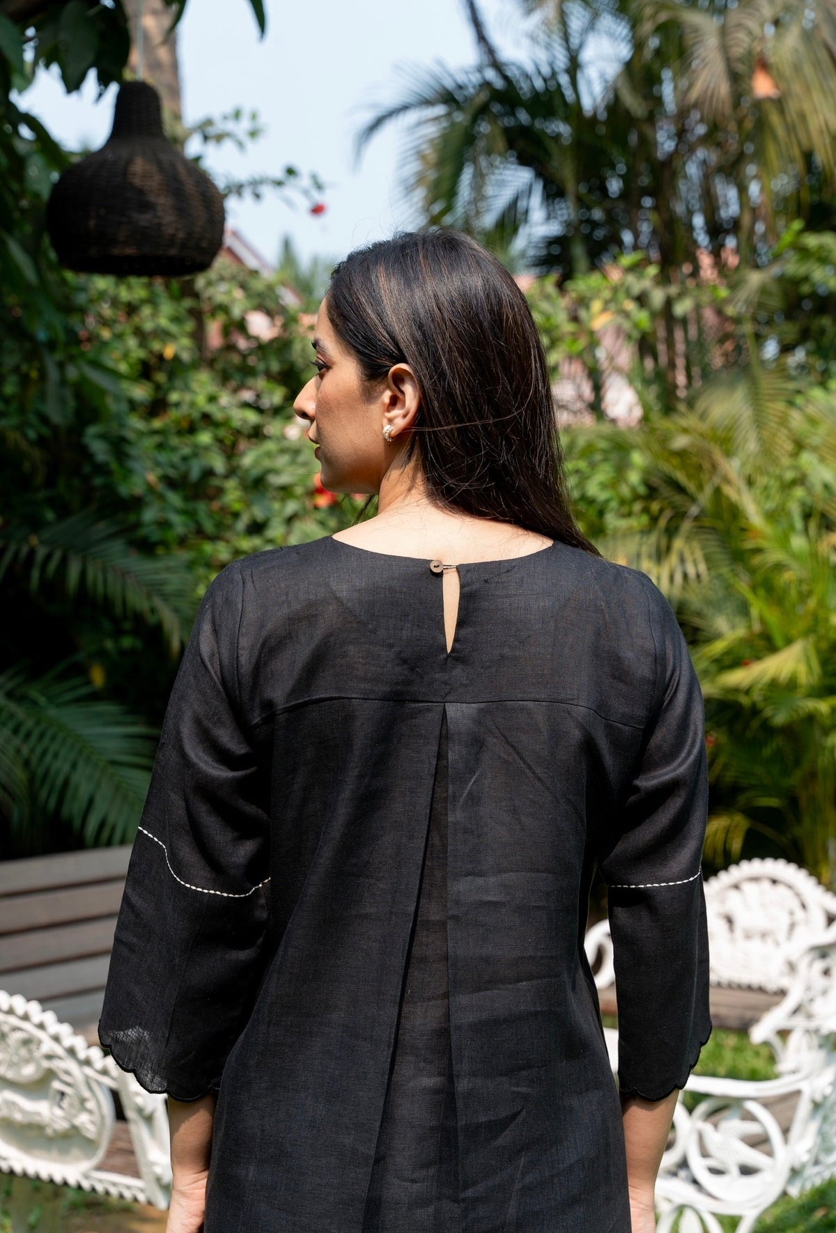 METAL BLACK LINEN PAIR