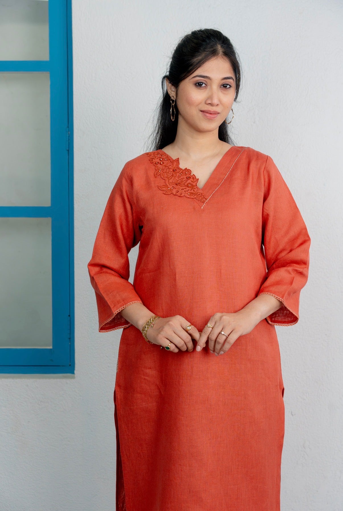 Bronze-Coffee Linen Pair