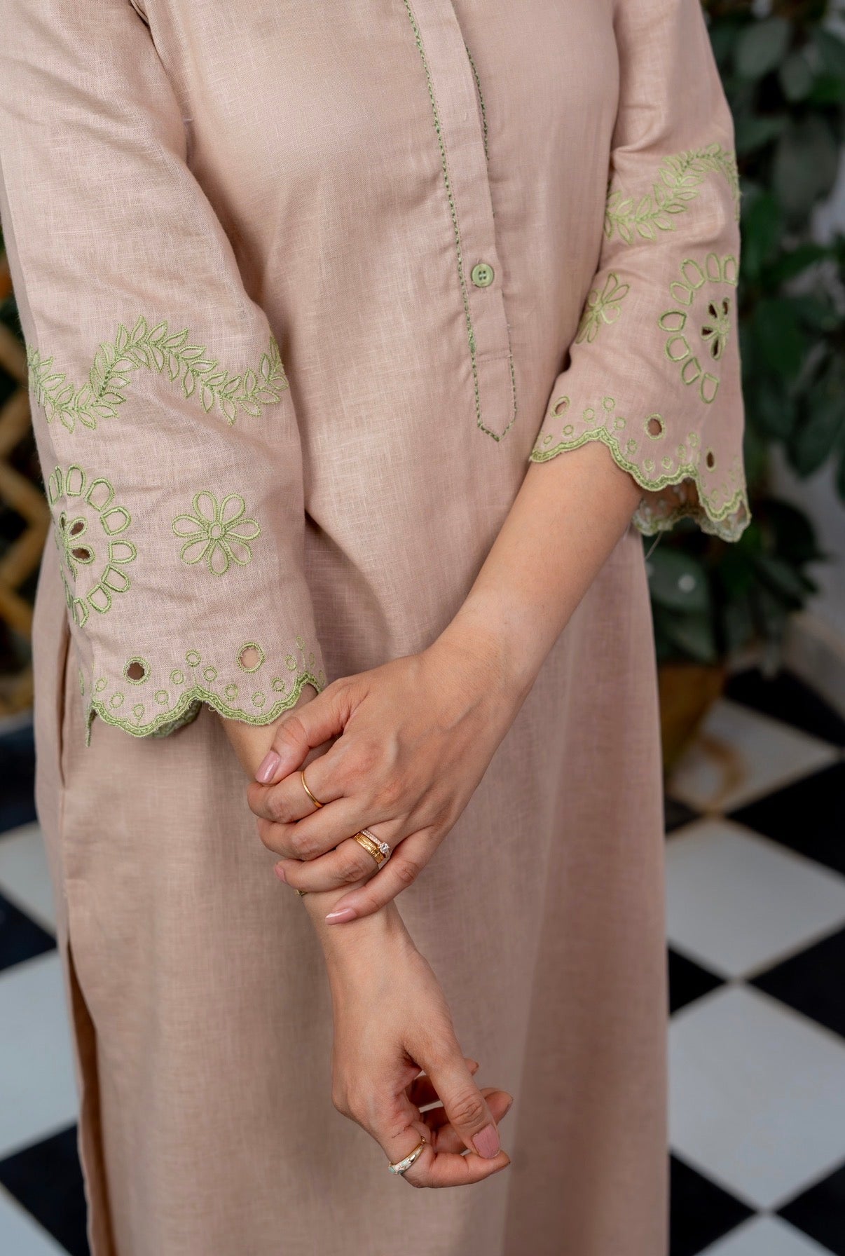 Coffee Form Kurta Set