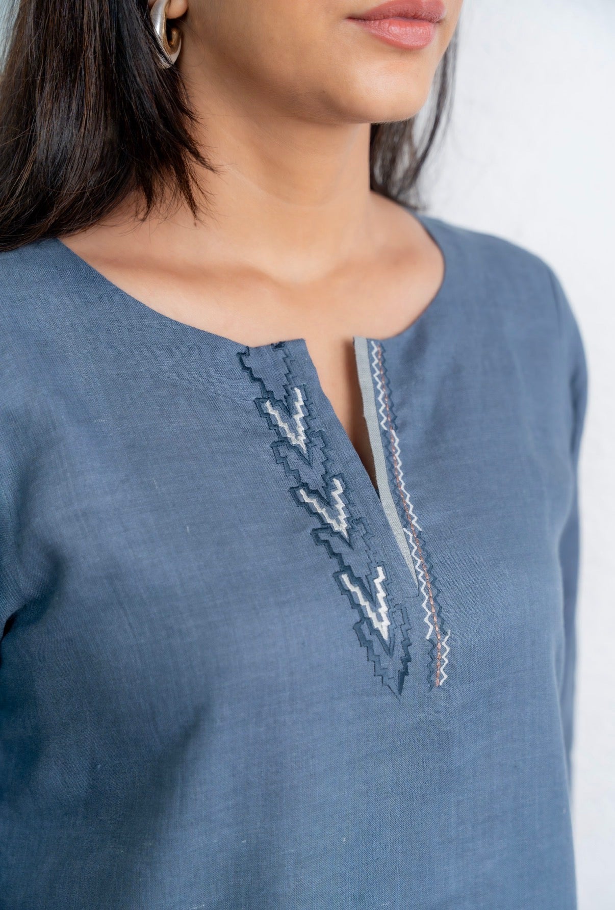 Space Blue-Grey Linen Pair