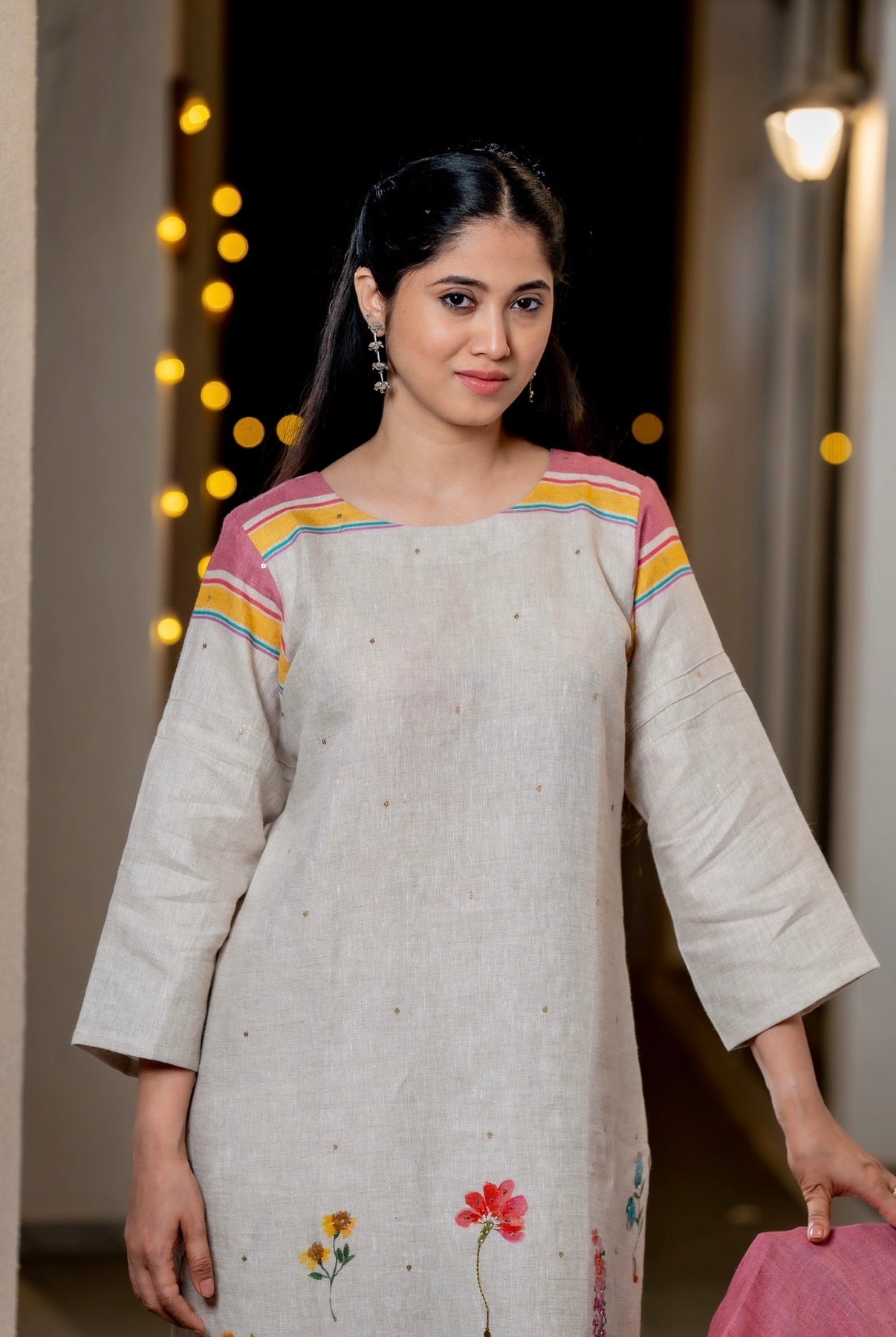 Natural Smoke Linen Set