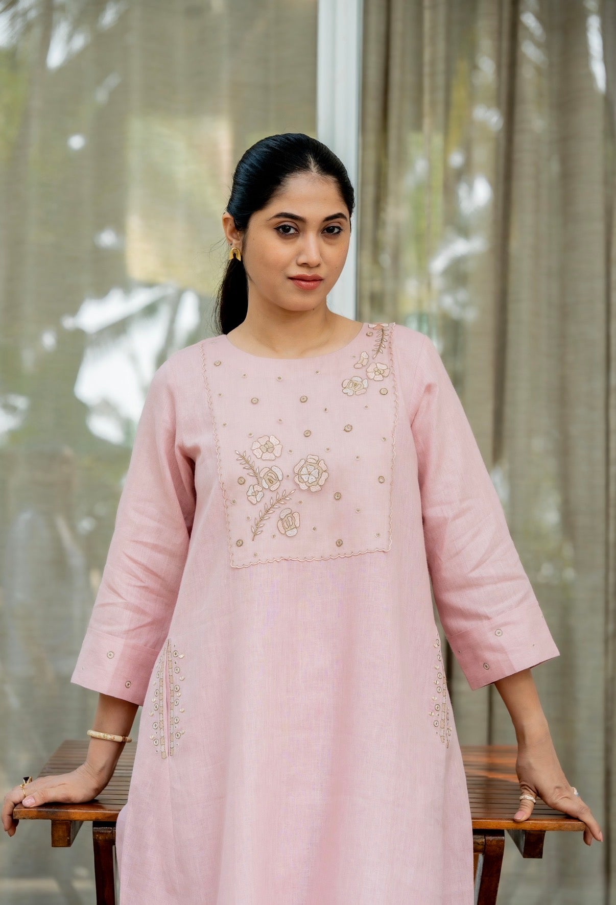 Love Pink Linen Pair