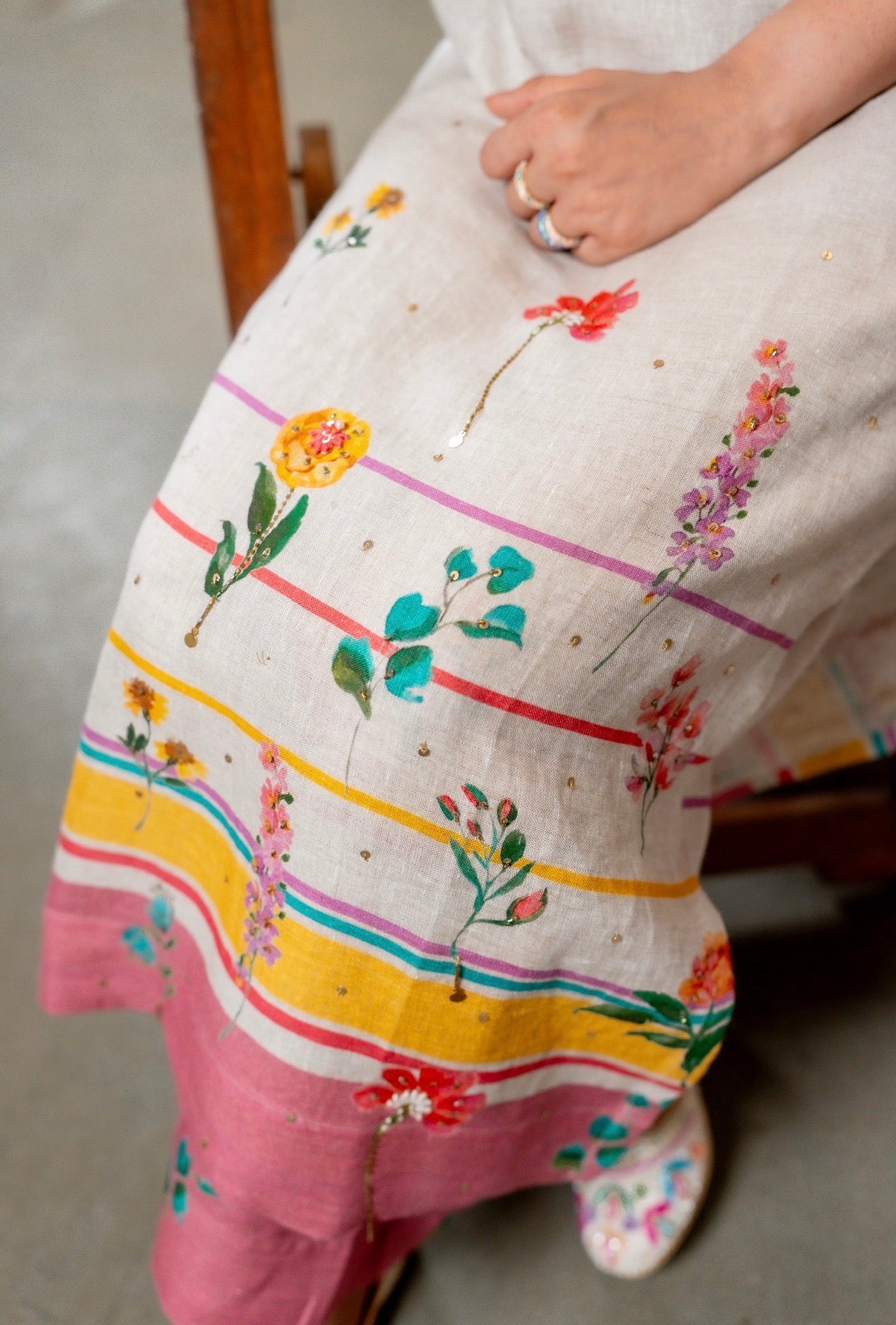 Natural Smoke Linen Set