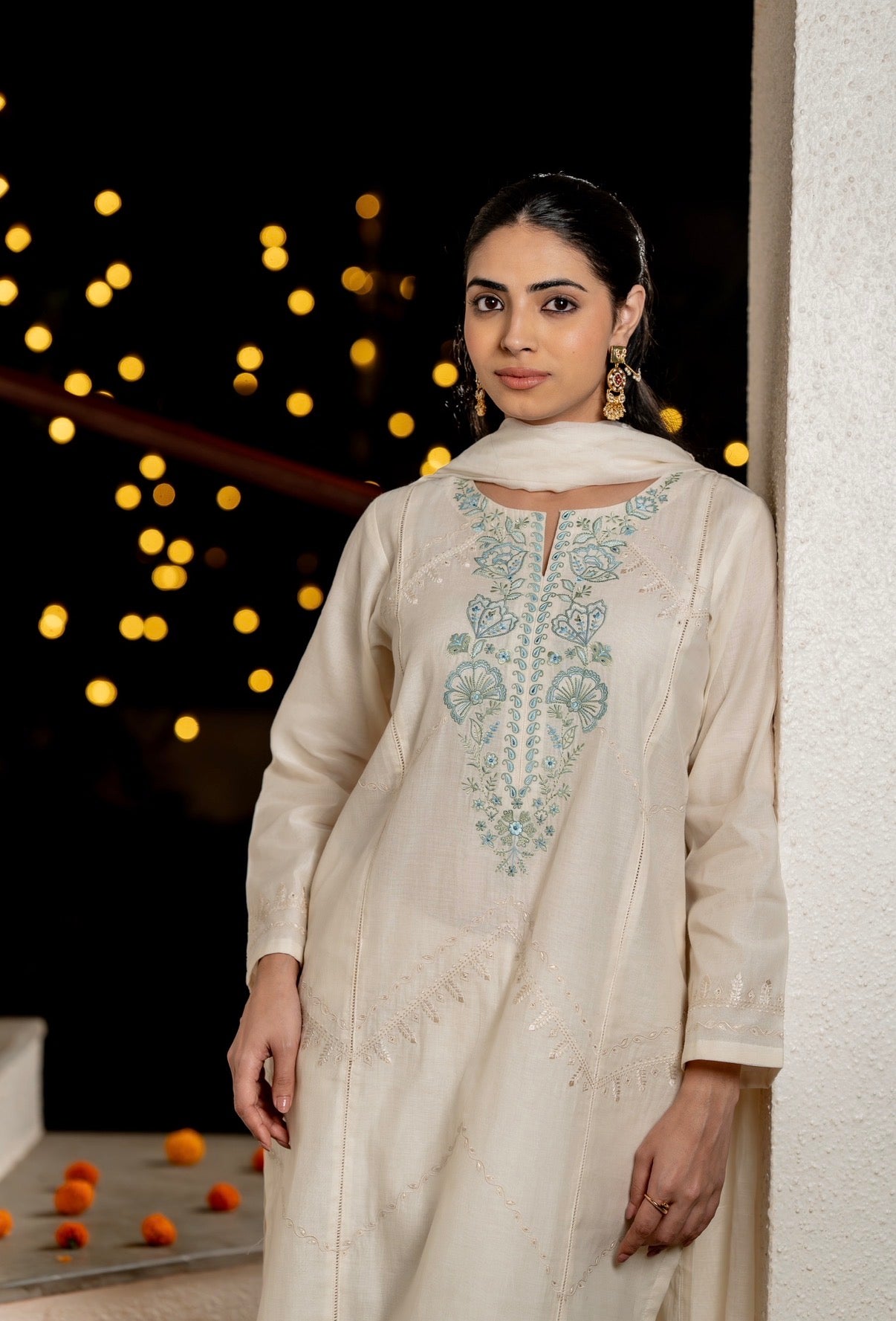 Seashell Chanderi Silk Set