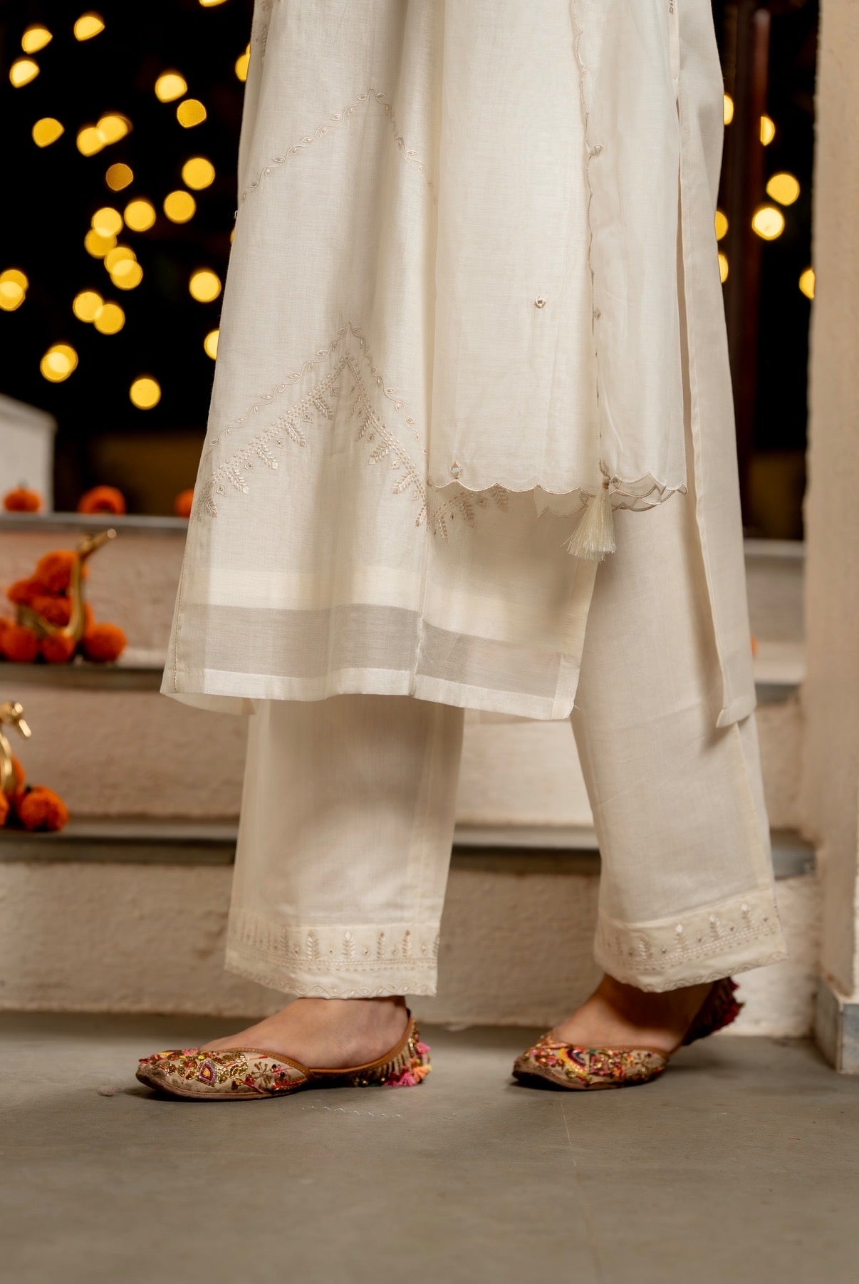 Seashell Chanderi Silk Set