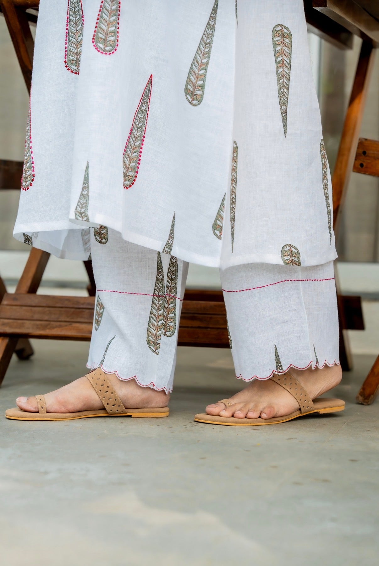 Willow White Linen Pair