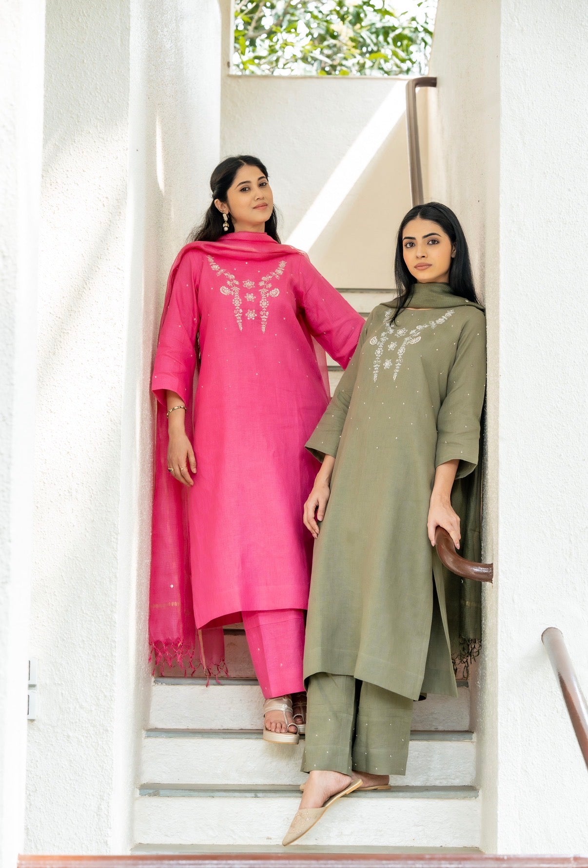 RANI Pink Linen Set