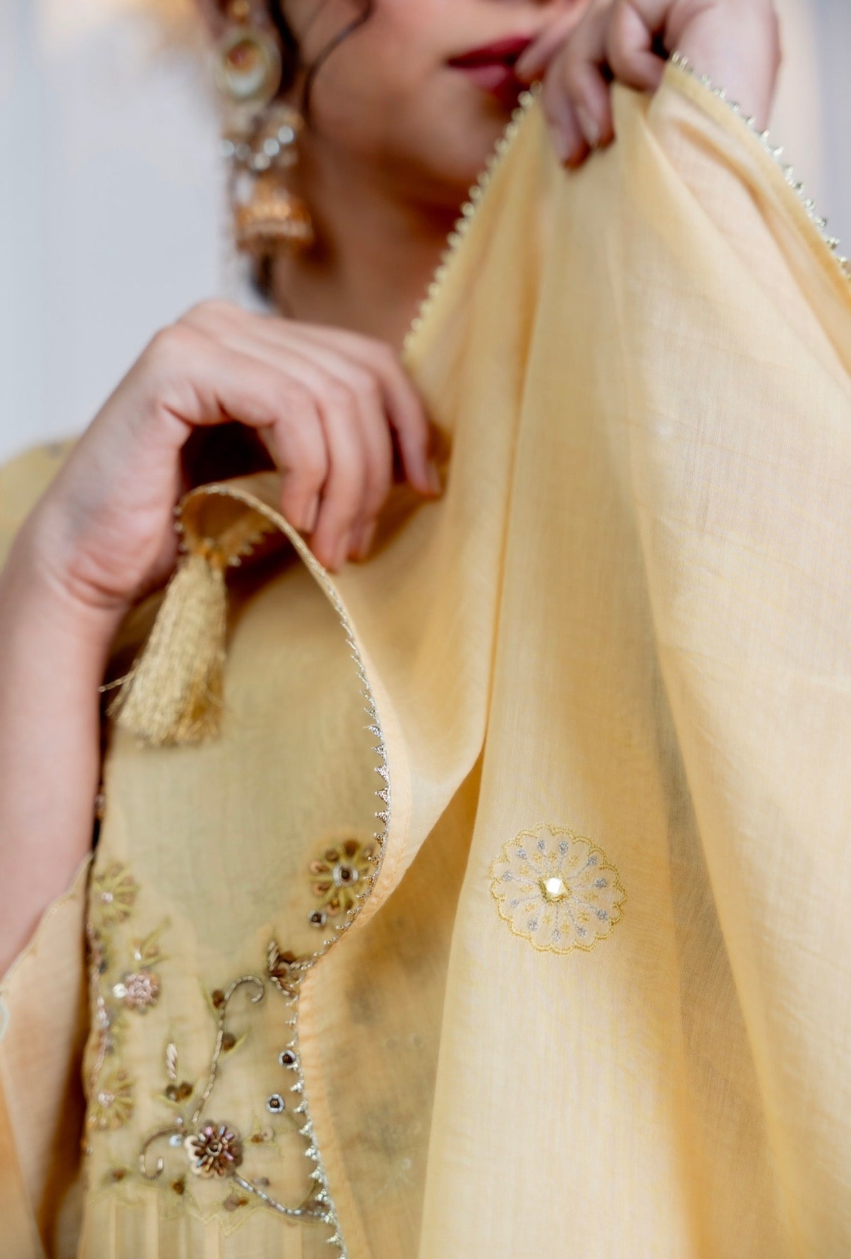 Nargis Mul Chanderi Set