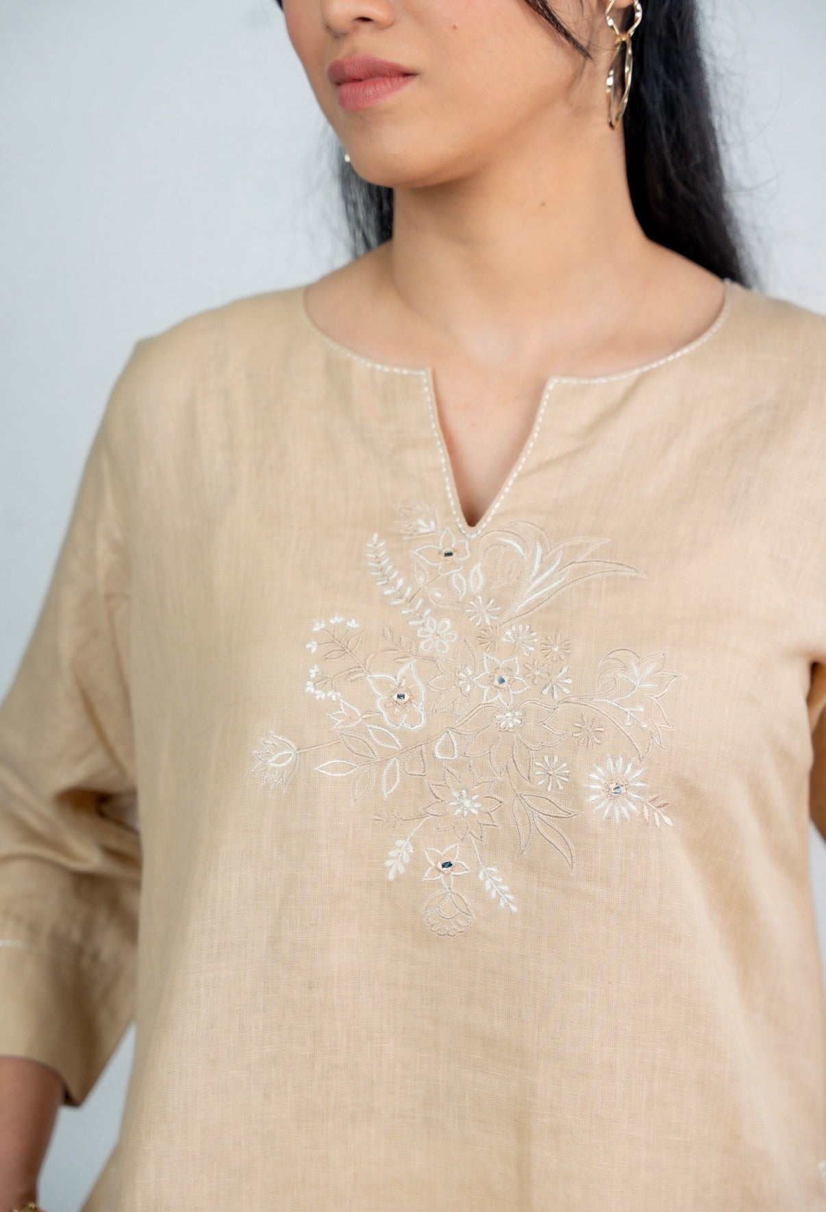 Ivory-Creamy Linen Pair