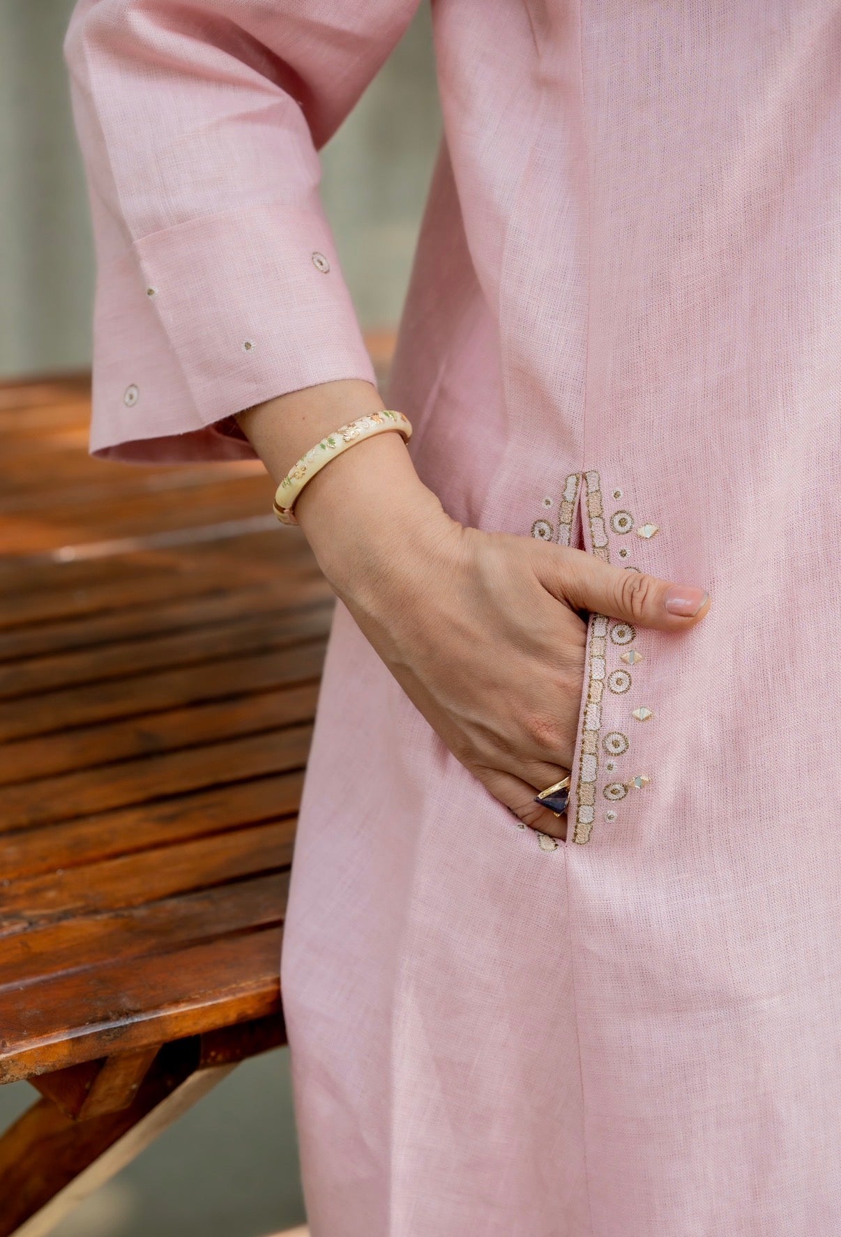 Love Pink Linen Pair