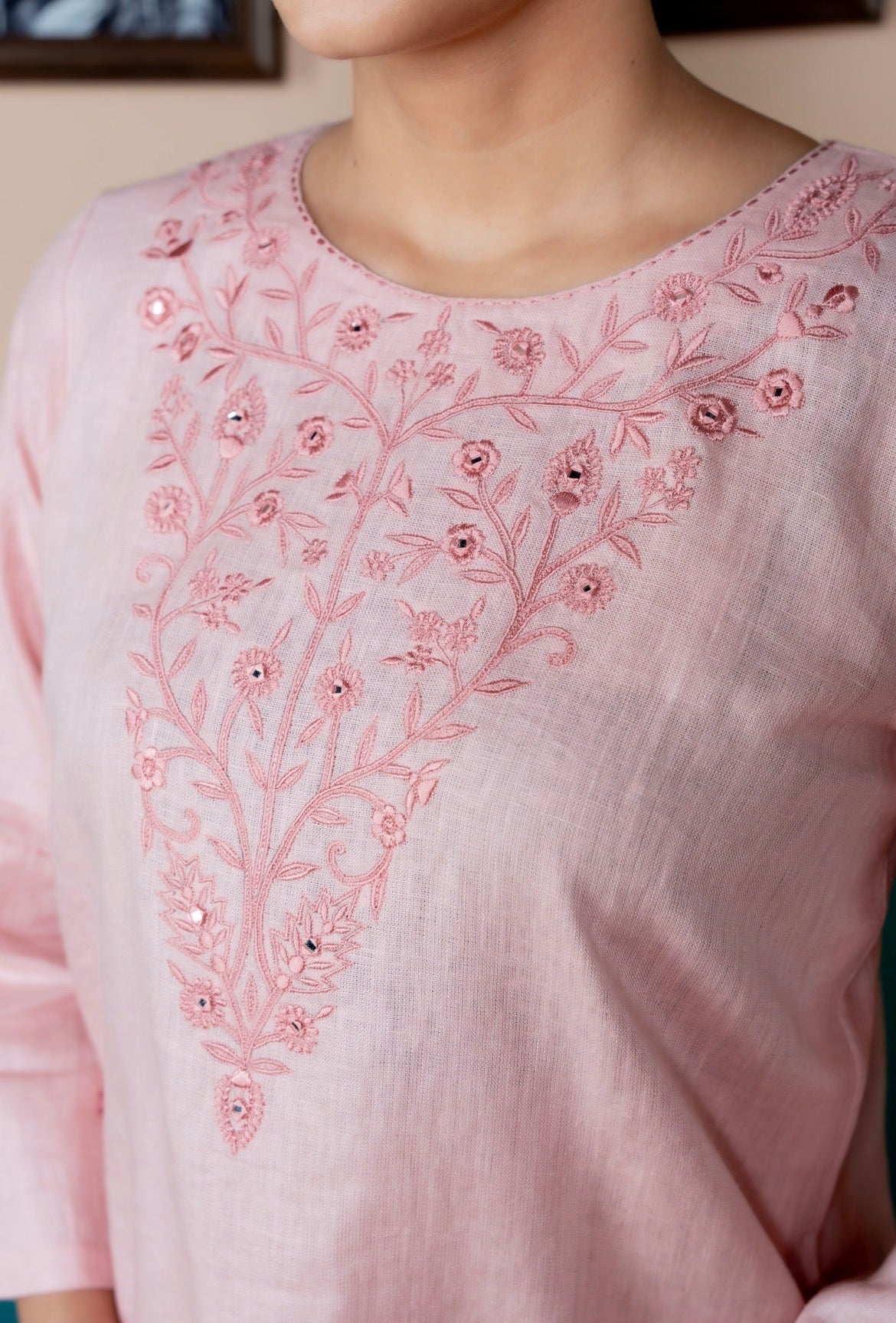 Sea Pink Linen Pair