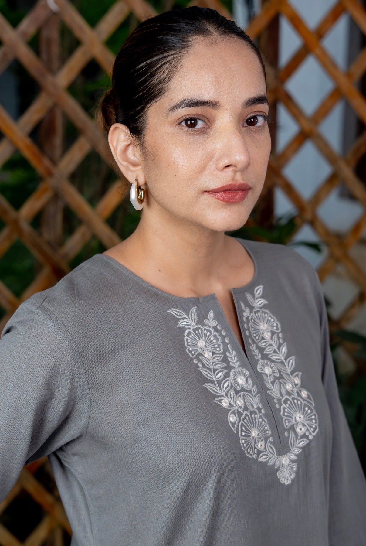 Shadow Grey Kurta Set