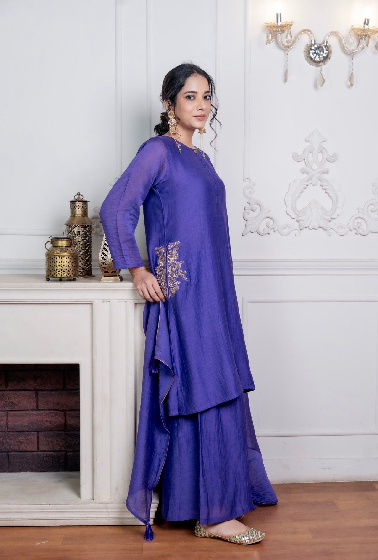 Mulberry Chanderi Silk Set