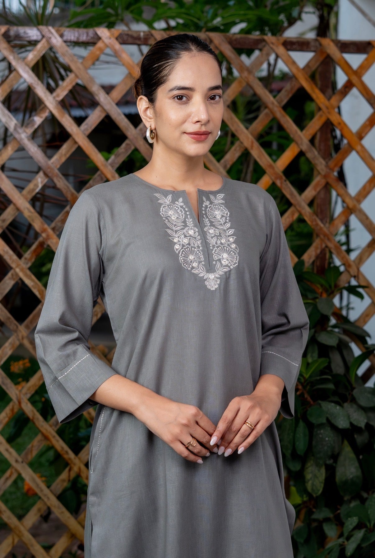 Shadow Grey Kurta Set