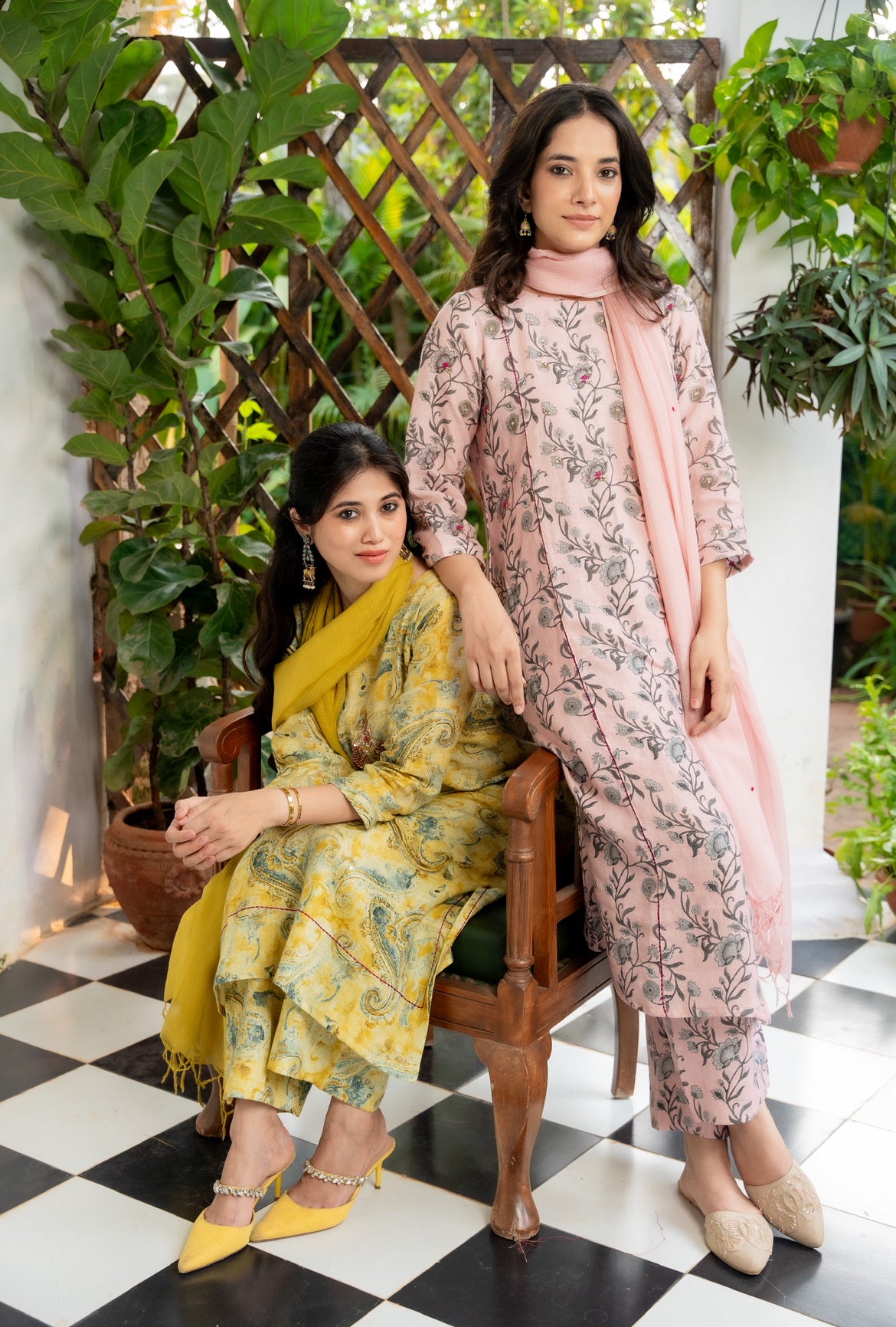 PINK ROSE LINEN SET