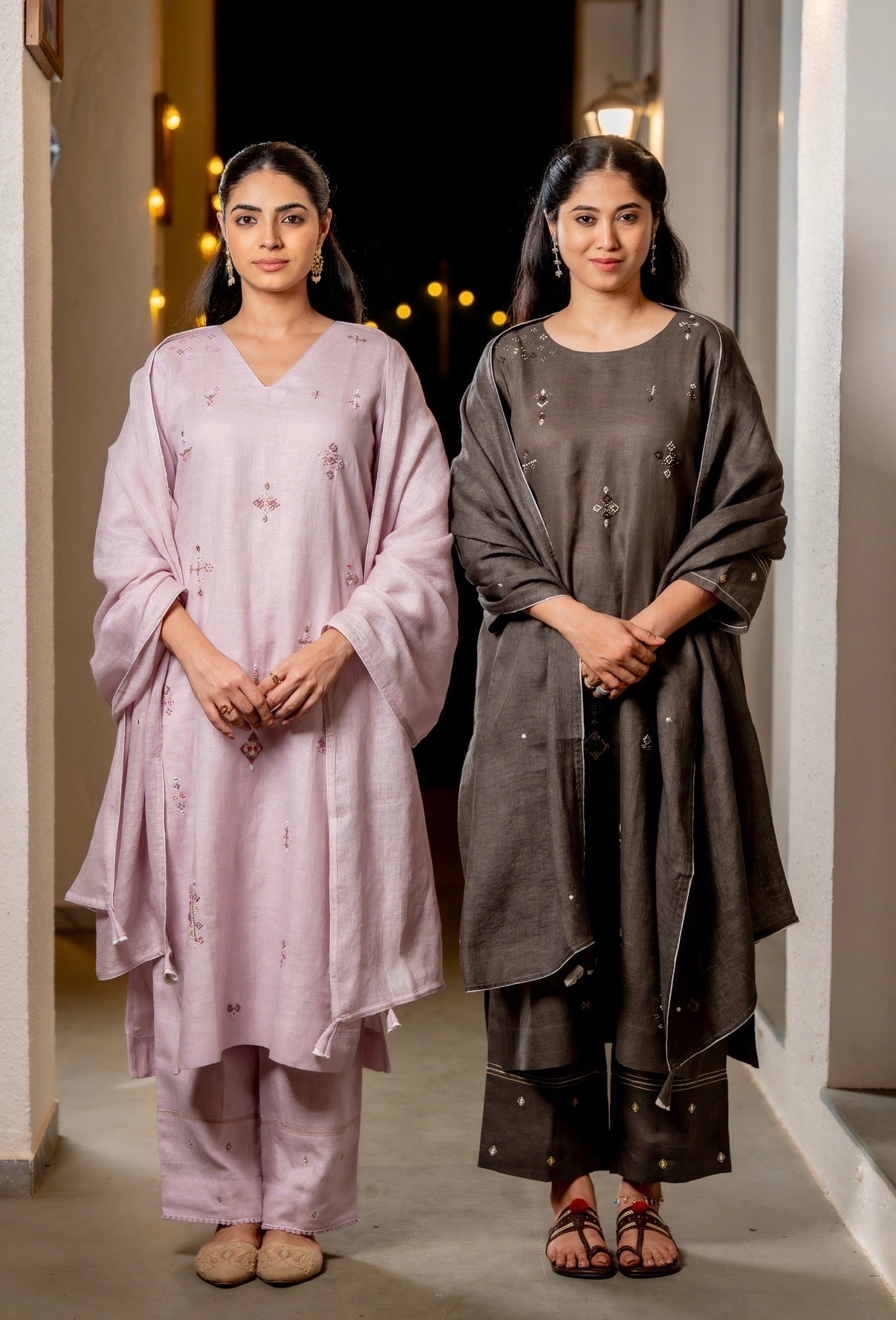 Dark Mocha Linen Set