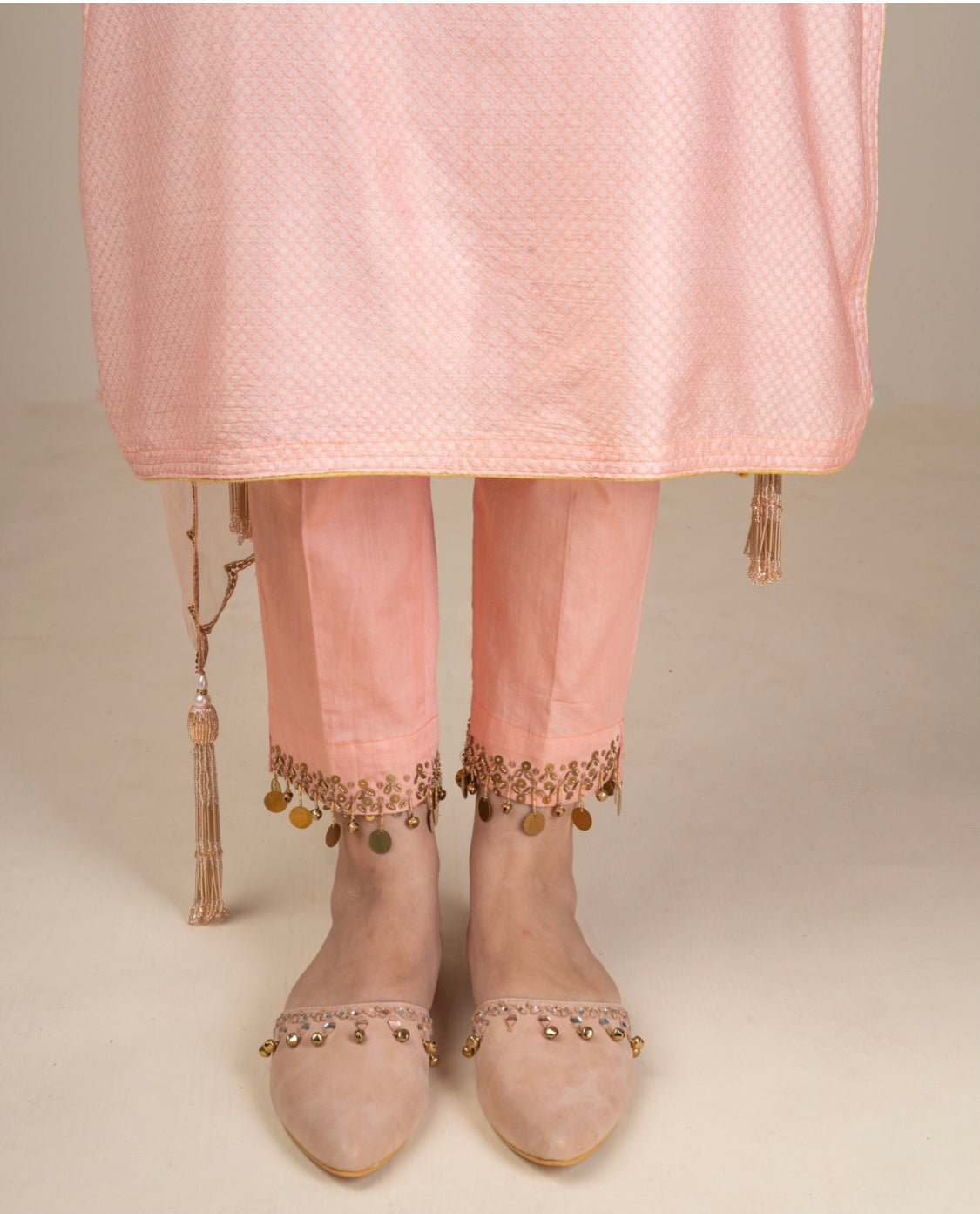 Pastel Pink Chanderi Silk Suit - Siara Women