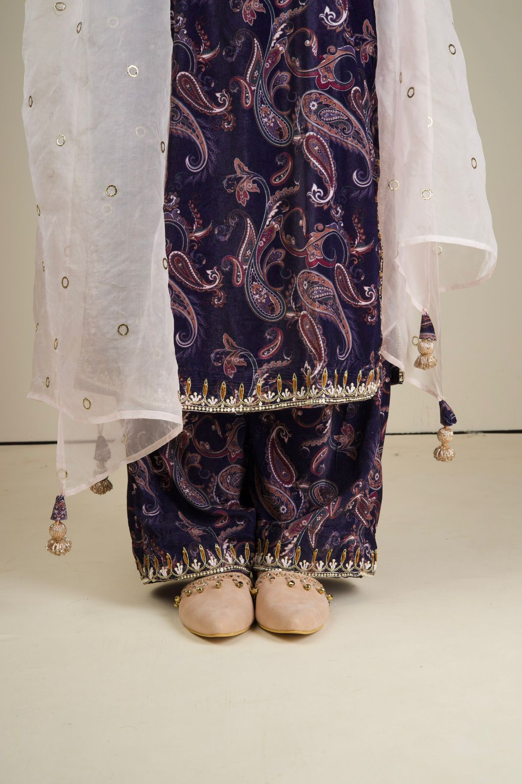 Purple Heart Silk Velvet Suit - Siara Women