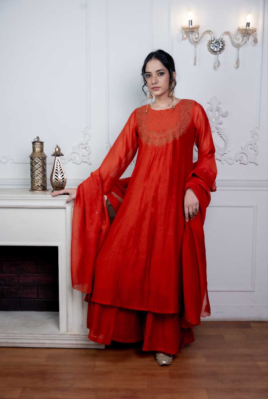 Kesari Mul Chanderi Set